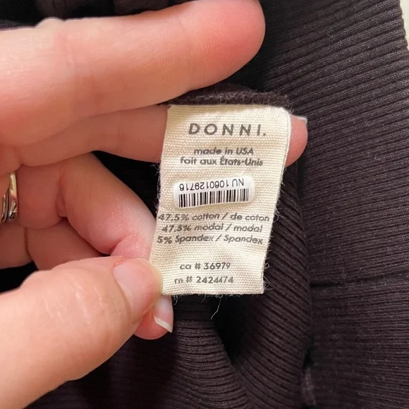 Donni Rib Kick flare trousers brown Women's Pants - espresso - medium - Picture 9 of 9